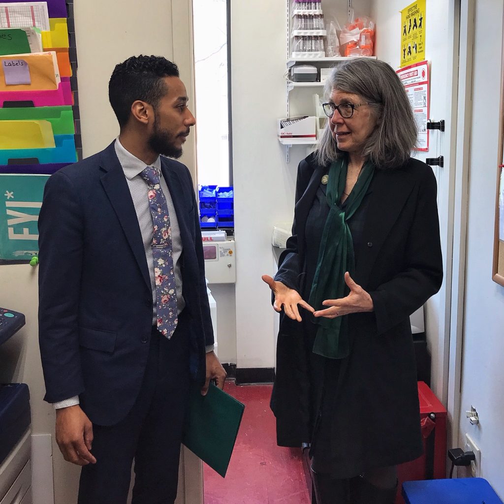 NYC Councilmember Antonio Reynoso with Dr. Regina Olasin