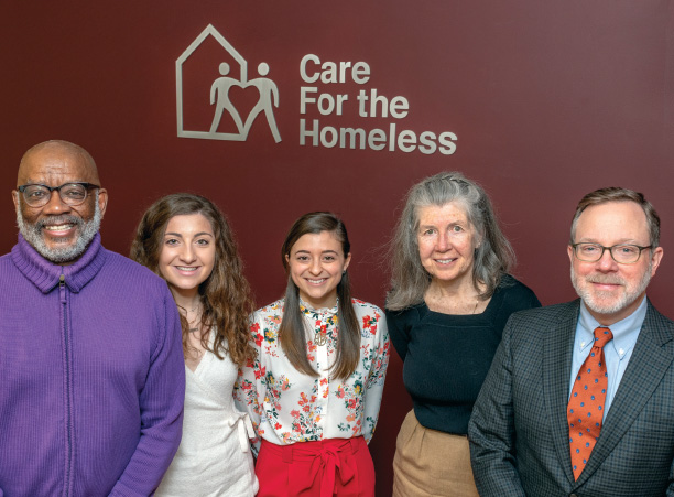 Careers Page: From left to right: COO, Ron Lawson; Intern, Julia D'Ambrosio; Former Intern, Daniela Fazio; CMO, Dr. Regina Olasin; Executive Director, George Nashak