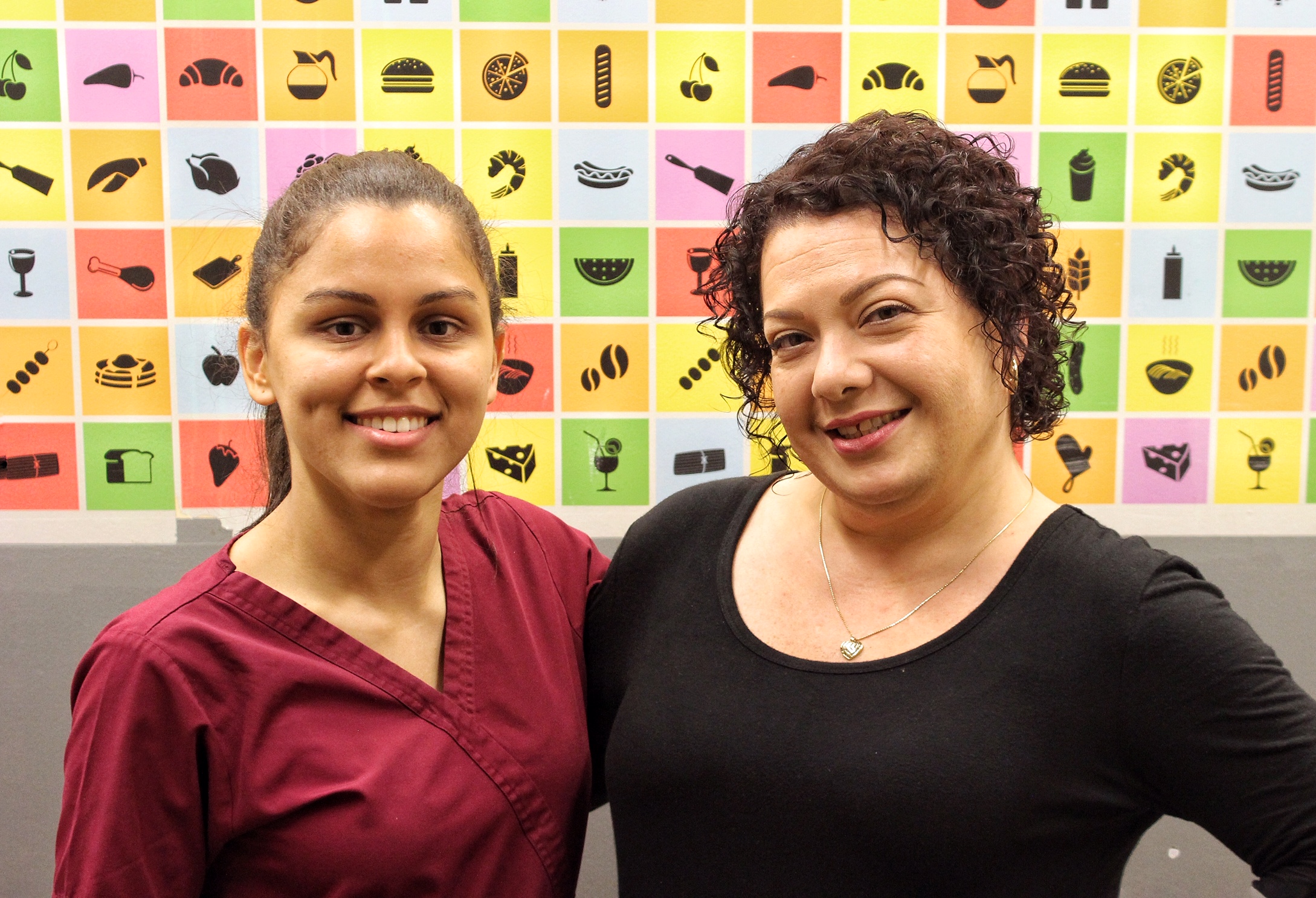 Stephanie Novas (Left) and Shirley Rubero (Right). The titular, Angels on a Train.