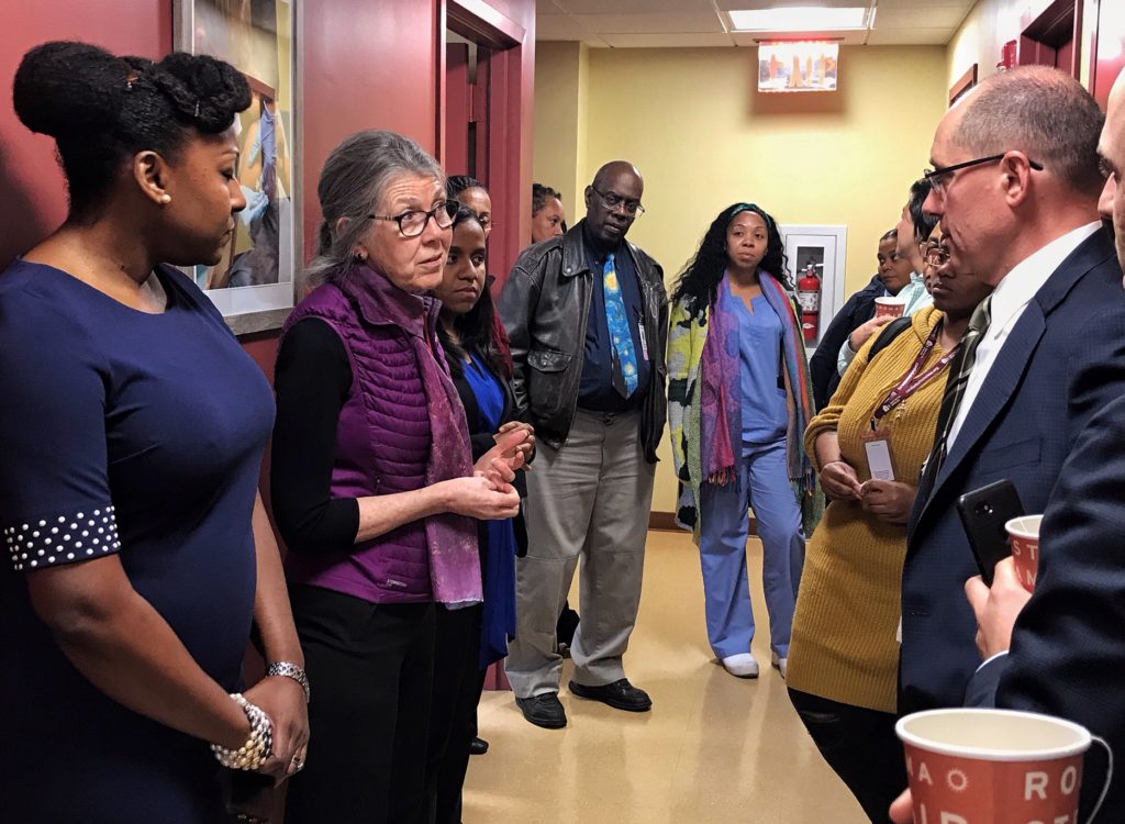 Dr. Regina Olasin gives a tour of Care Found Here - Junius Street