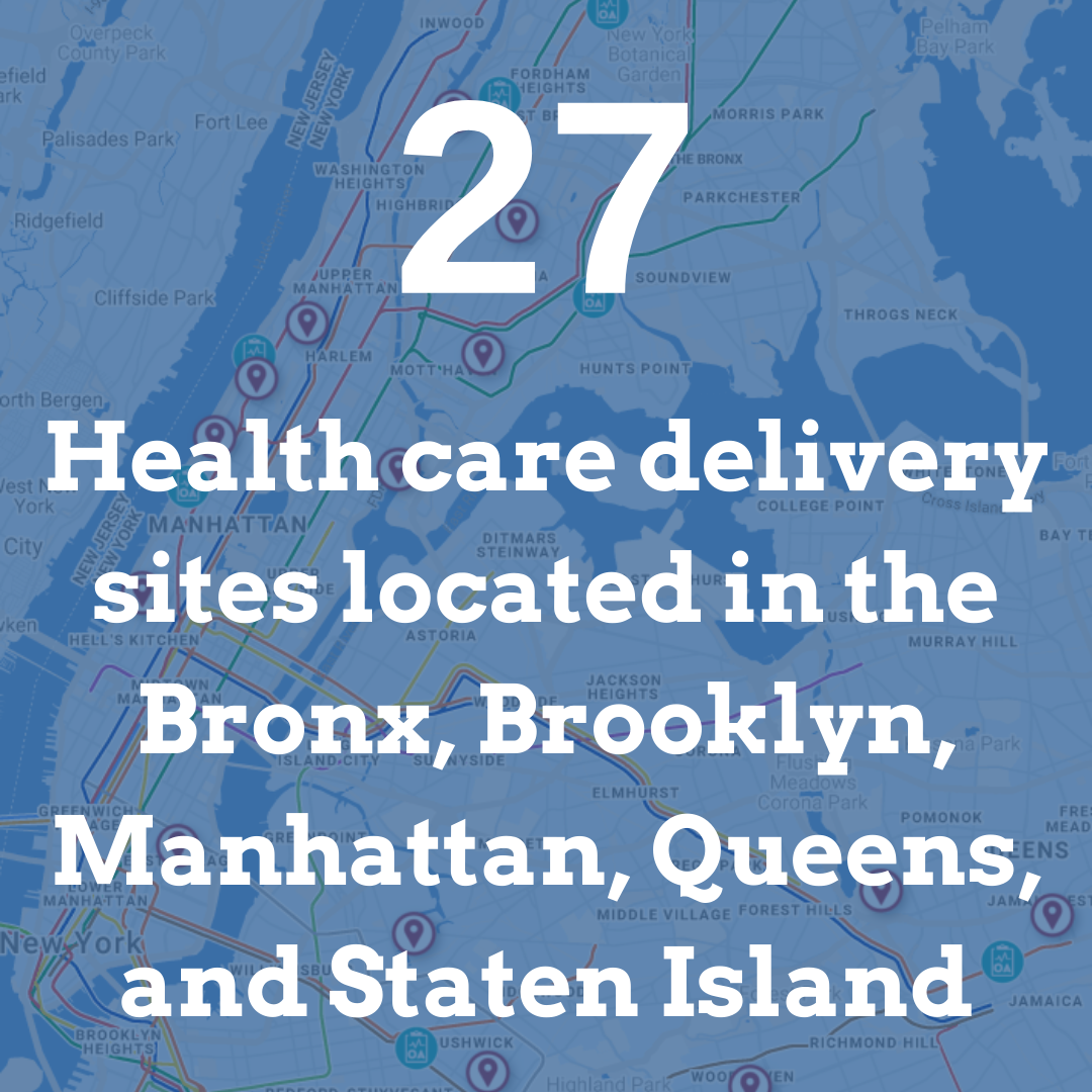 27 health care delivery sites in the CFH network