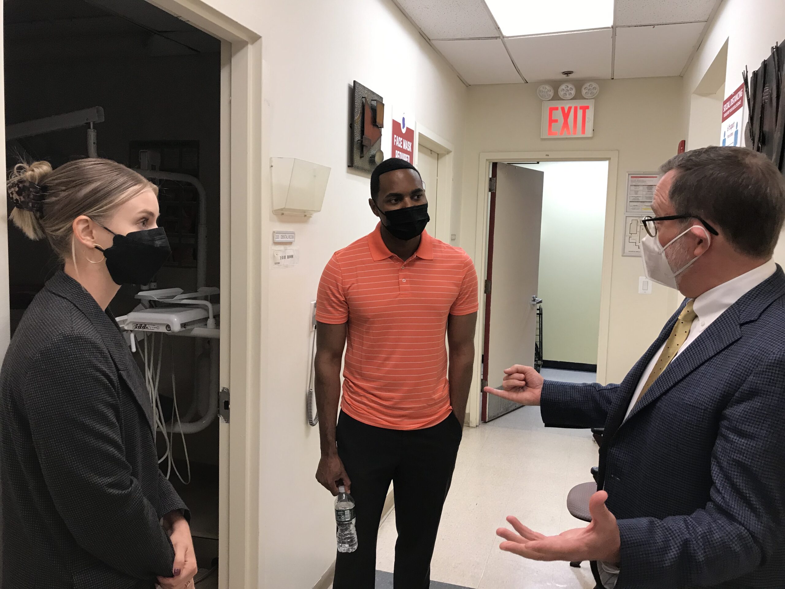 Congressional Representative Ritchie Torres visits Susan's Place in the Bronx.